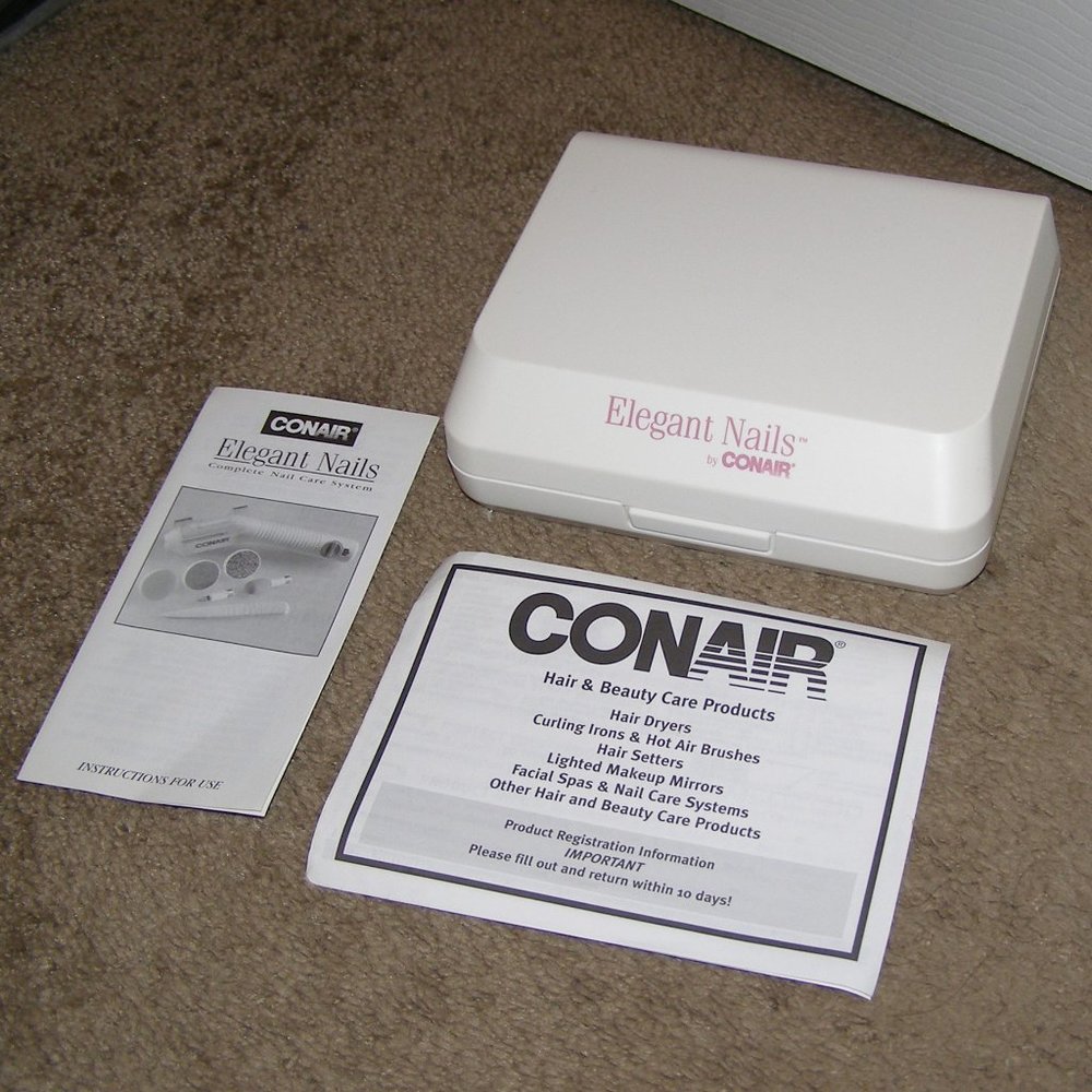 NEW 💅🏼 (vintage) Elegant Nails by CONAIR Rechargeable Nail Care System